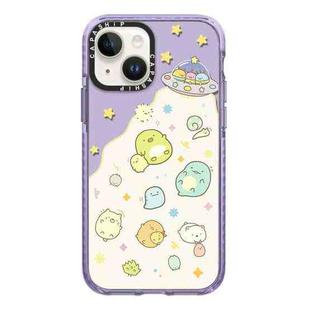 For iPhone 13 Simple Illustration Pattern Full Coverage Phone Case(Corner Creature A)