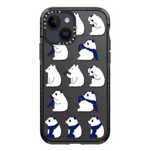 For iPhone 13 mini Simple Illustration Pattern Full Coverage Phone Case(Summer Panda C)