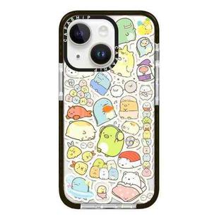 For iPhone 13 mini Simple Illustration Pattern Full Coverage Phone Case(Corner Creature C)