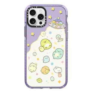 For iPhone 13 Pro Max Simple Illustration Pattern Full Coverage Phone Case(Corner Creature A)