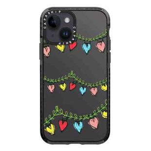 For iPhone 14 Simple Illustration Pattern Full Coverage Phone Case(Christmas Tree B)