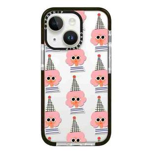 For iPhone 14 Plus Simple Illustration Pattern Full Coverage Phone Case(Lady)