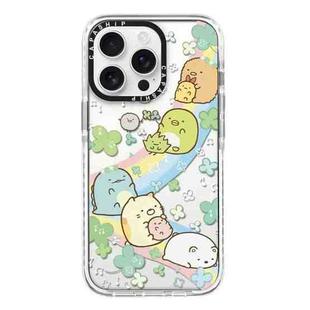 For iPhone 14 Pro Max Simple Illustration Pattern Full Coverage Phone Case(Corner Creature B)