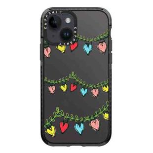 For iPhone 15 Simple Illustration Pattern Full Coverage Phone Case(Christmas Tree B)