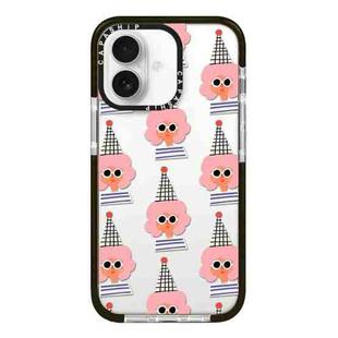 For iPhone 16 Simple Illustration Pattern Full Coverage Phone Case(Lady)