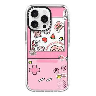 For iPhone 16 Pro Max Simple Illustration Pattern Full Coverage Phone Case(Cute Little Heart B)