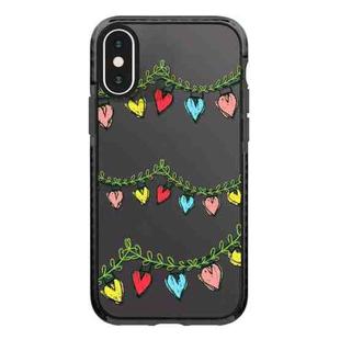 For iPhone X / XS Simple Illustration Pattern Full Coverage Phone Case(Christmas Tree B)