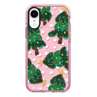 For iPhone XR Simple Illustration Pattern Full Coverage Phone Case(Christmas Tree A)