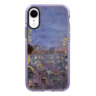 For iPhone XR Simple Illustration Pattern Full Coverage Phone Case(Earlysnow D)