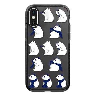 For iPhone XS Max Simple Illustration Pattern Full Coverage Phone Case(Summer Panda C)