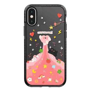 For iPhone XS Max Simple Illustration Pattern Full Coverage Phone Case(Cute Little Heart A)