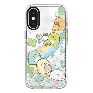 For iPhone XS Max Simple Illustration Pattern Full Coverage Phone Case(Corner Creature B)