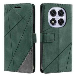 For Redmi Note 14 Pro 4G Skin Feel Splicing Leather Phone Case(Green)