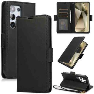 For Samsung Galaxy S25 Ultra 5G Side Buckle RFID Anti-theft Leather Phone Case(Black)