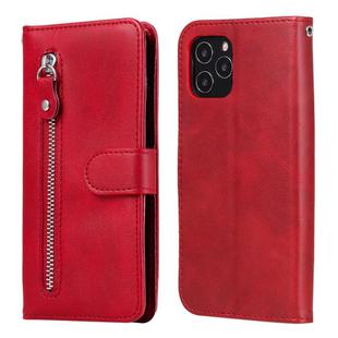 For iPhone 12 mini Pro Fashion Calf Texture Zipper Horizontal Flip Leather Case with Stand & Card Slots & Wallet Function(Red)