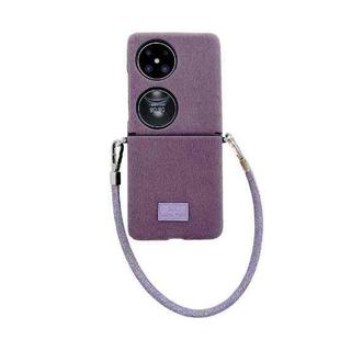 For Huawei Pocket 2 Comfortable Short Plush Full Coverage Phone Case(Purple)