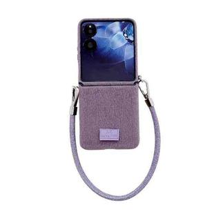 For Xiaomi Mix Flip Comfortable Short Plush Full Coverage Phone Case(Purple)