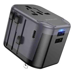 Borofone BAC12 USB-C / Type-C and USB x 2 Universal Conversion Charger(Black)