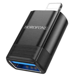 Borofone BV18 8 Pin Male to USB Female USB2.0 OTG Adapter(Black)