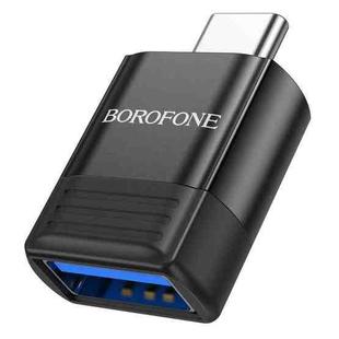 Borofone BV18 Type-C Male to USB Female USB3.0 Data OTG Adapter(Black)