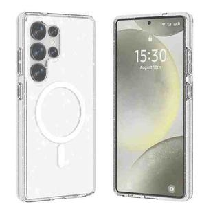 For Samsung Galaxy S25 Ultra 5G Terminator MagSafe Magnetic Phone Case(Glitter White)