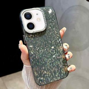 For iPhone 11 Mosaic Diamond Texture PC Hybrid TPU Phone Case(Green)