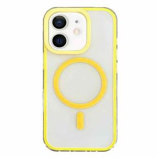 For iPhone 11 Frosted MagSafe PC Phone Case(Yellow)