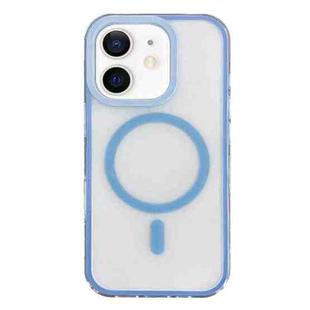 For iPhone 12 Frosted MagSafe PC Phone Case(Blue)