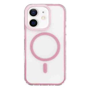 For iPhone 12 Frosted MagSafe PC Phone Case(Pink)