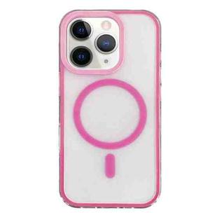 For iPhone 12 Pro Frosted MagSafe PC Phone Case(Rose Red)