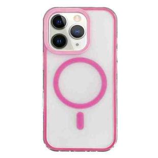 For iPhone 12 Pro Max Frosted MagSafe PC Phone Case(Rose Red)