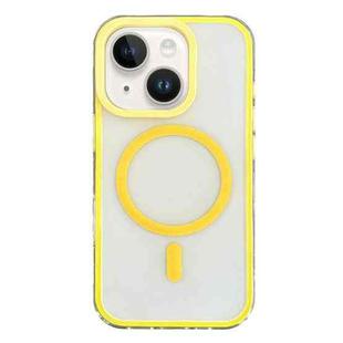 For iPhone 13 Frosted MagSafe PC Phone Case(Yellow)