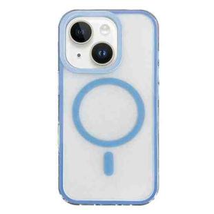 For iPhone 14 Frosted MagSafe PC Phone Case(Blue)