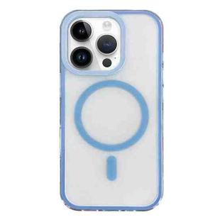 For iPhone 15 Pro Frosted MagSafe PC Phone Case(Blue)