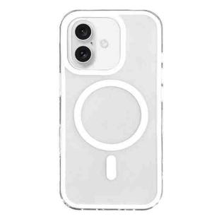 For iPhone 16 Plus Frosted MagSafe PC Phone Case(White)