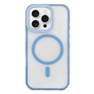 For iPhone 16 Pro Max Frosted MagSafe PC Phone Case(Blue)