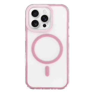 For iPhone 16 Pro Max Frosted MagSafe PC Phone Case(Pink)