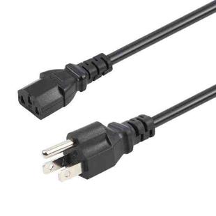 US Plug Computer PC Power Cord 3 Pin Cable, Length:3m(Black)