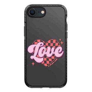 For iPhone 7 / 8 / SE 2020 2022 Simple Illustration Pattern Full Coverage Phone Case(Love Words B)