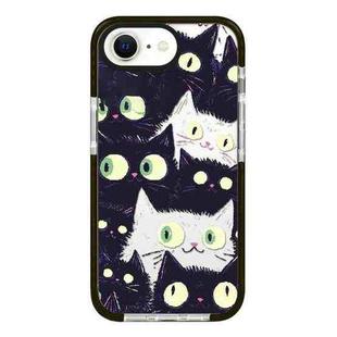 For iPhone 7 / 8 / SE 2020 2022 Simple Illustration Pattern Full Coverage Phone Case(Cat)