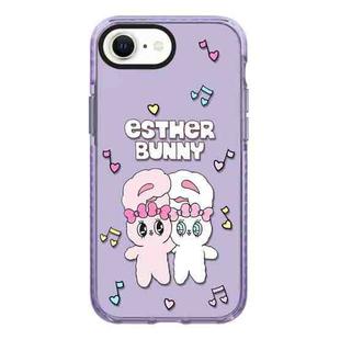 For iPhone 7 / 8 / SE 2020 2022 Simple Illustration Pattern Full Coverage Phone Case(Rabbit B)