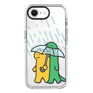 For iPhone 7 / 8 / SE 2020 2022 Simple Illustration Pattern Full Coverage Phone Case(Green Dinosaur B)