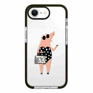 For iPhone 7 / 8 / SE 2020 2022 Simple Illustration Pattern Full Coverage Phone Case(Piglet)