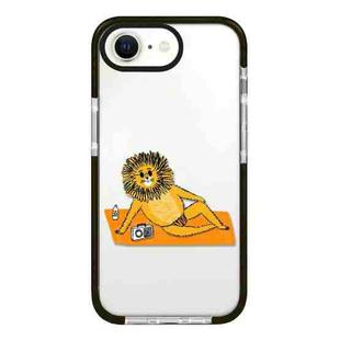 For iPhone 7 / 8 / SE 2020 2022 Simple Illustration Pattern Full Coverage Phone Case(Summer Lion)