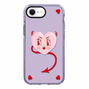 For iPhone 7 / 8 / SE 2020 2022 Simple Illustration Pattern Full Coverage Phone Case(Pink Heart)
