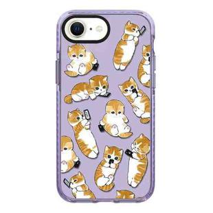 For iPhone 7 / 8 / SE 2020 2022 Simple Illustration Pattern Full Coverage Phone Case(Weight Loss Cat C)