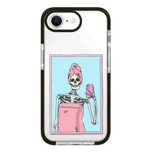 For iPhone 7 / 8 / SE 2020 2022 Simple Illustration Pattern Full Coverage Phone Case(Skull A)