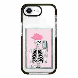 For iPhone 7 / 8 / SE 2020 2022 Simple Illustration Pattern Full Coverage Phone Case(Skull B)