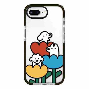 For iPhone 7 Plus / 8 Plus Simple Illustration Pattern Full Coverage Phone Case(Puppy D)