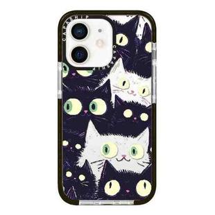 For iPhone 11 Simple Illustration Pattern Full Coverage Phone Case(Cat)